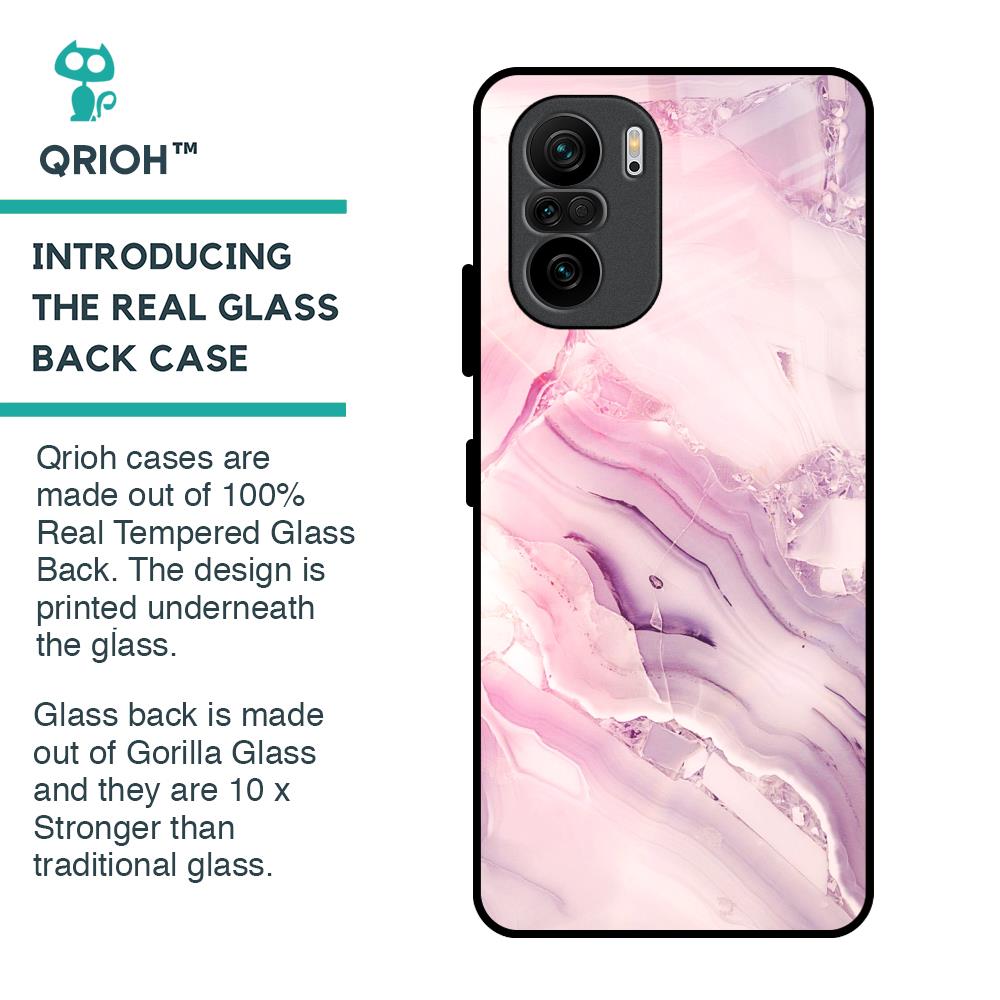 Diamond Pink Gradient Glass Case For Mi 11X Pro