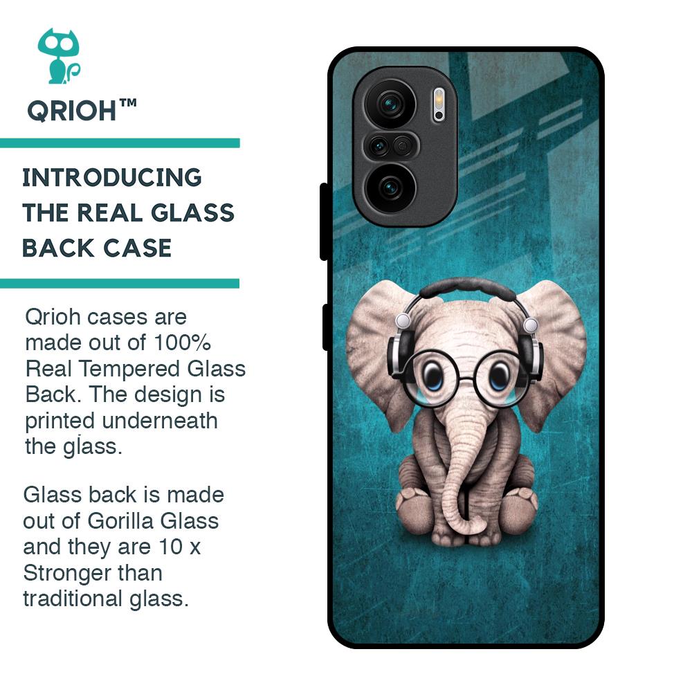 Adorable Baby Elephant Glass Case For Mi 11X Pro