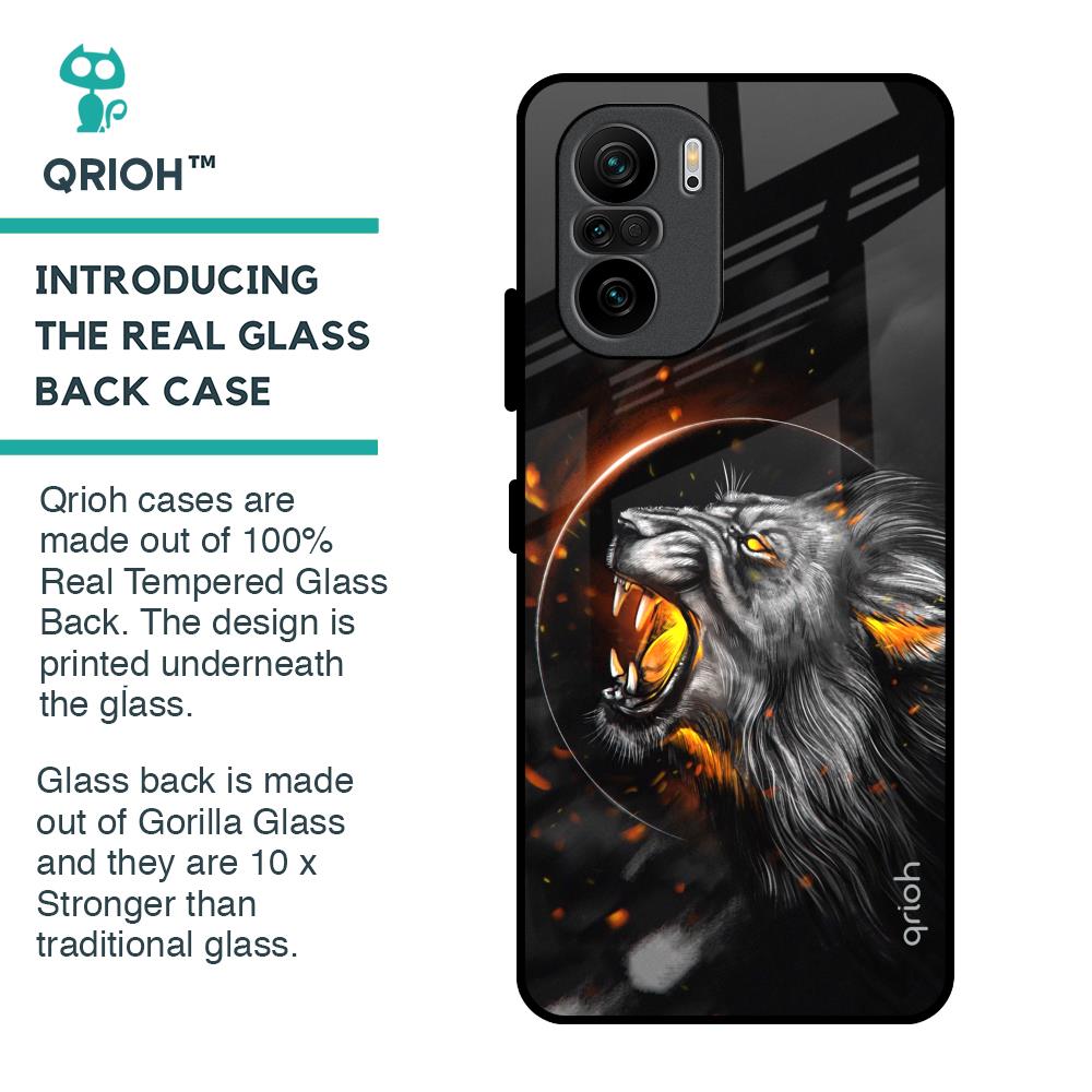 Aggressive Lion Glass Case for Mi 11X Pro