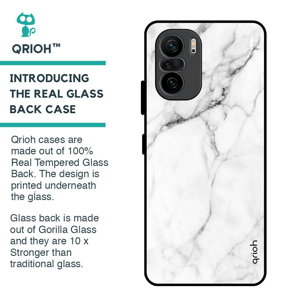 Modern White Marble Glass Case for Mi 11X Pro