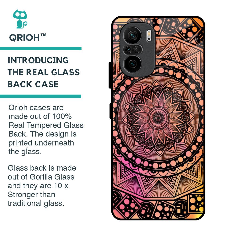 Floral Mandala Glass Case for Mi 11X Pro