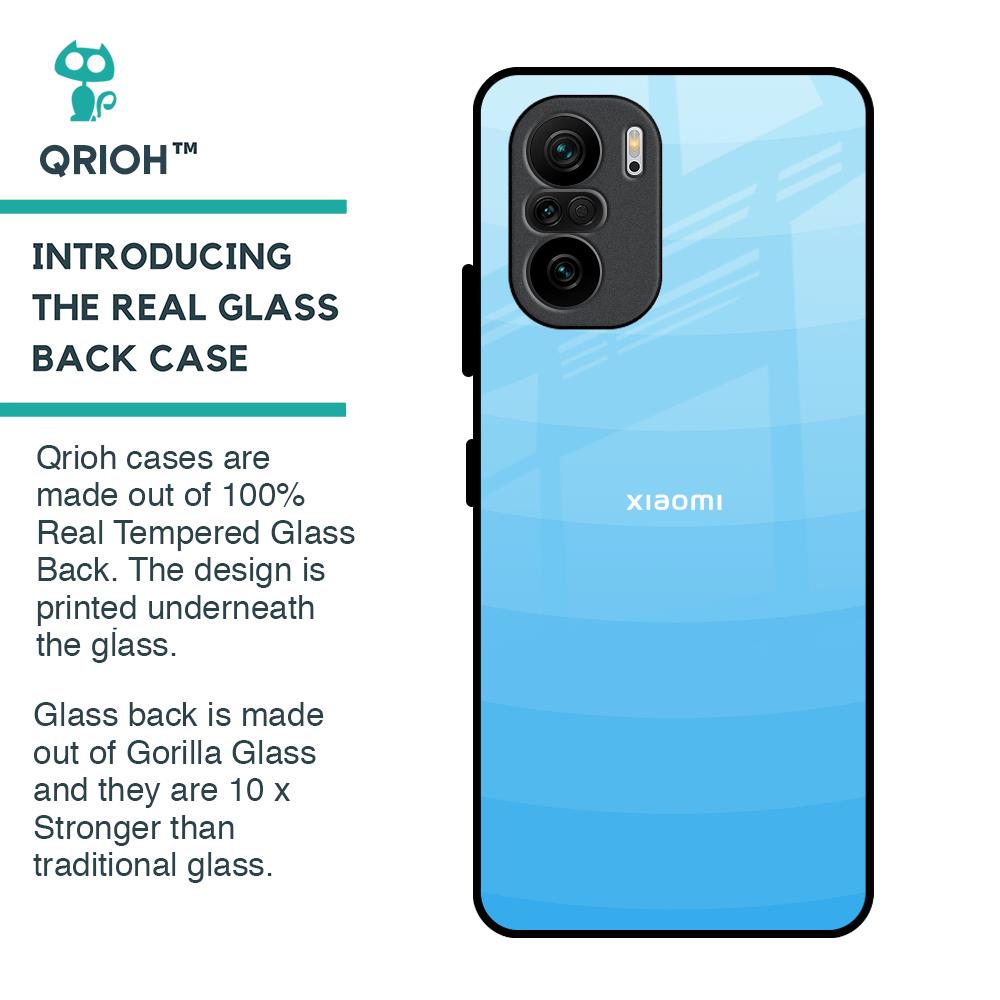 Wavy Blue Pattern Glass Case for Mi 11X Pro