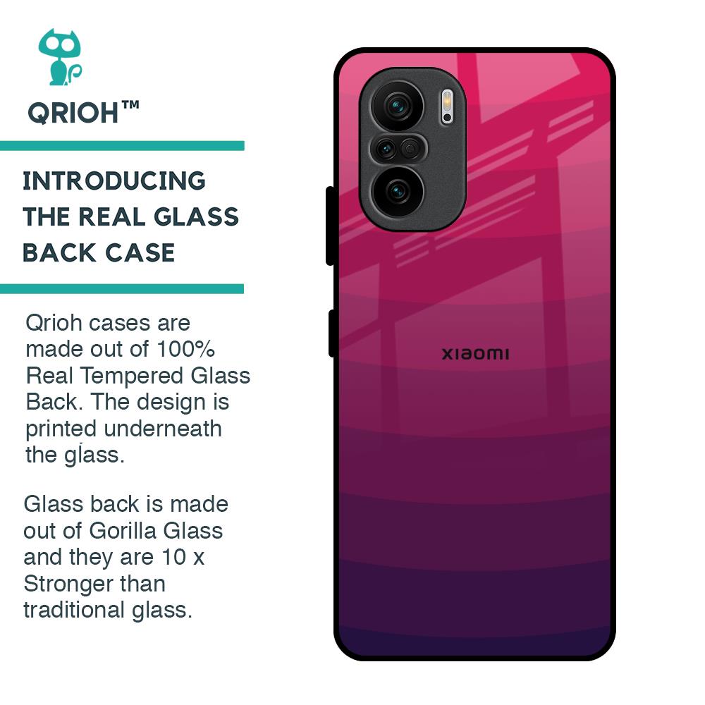 Wavy Pink Pattern Glass Case for Mi 11X Pro