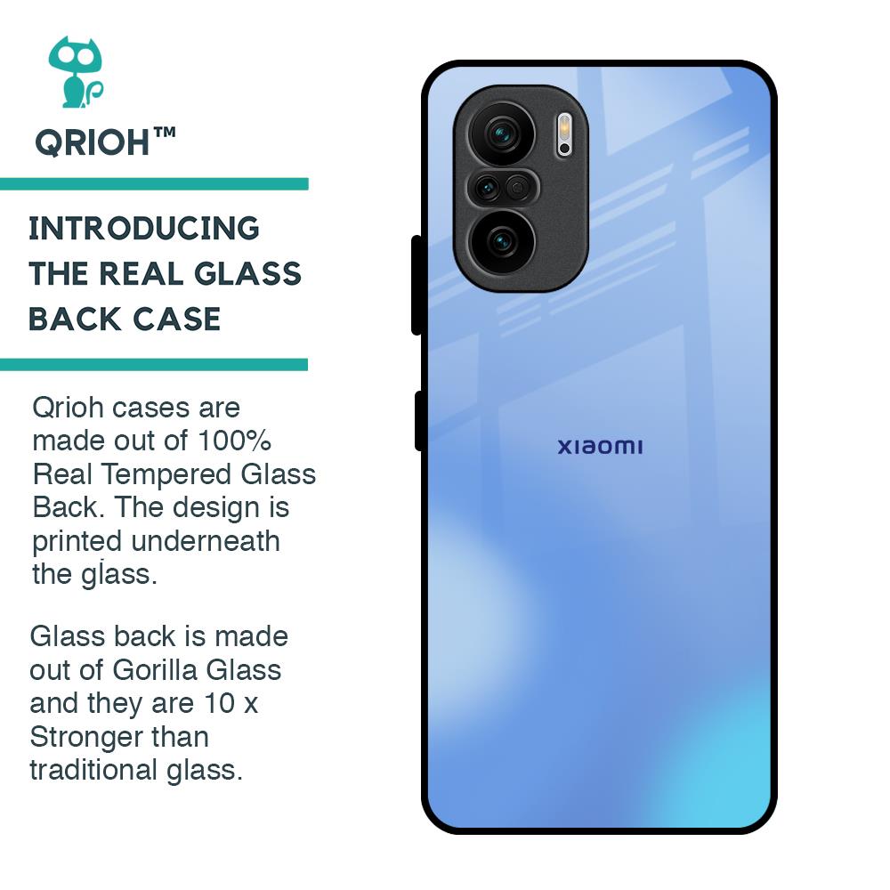 Vibrant Blue Texture Glass Case for Mi 11X Pro