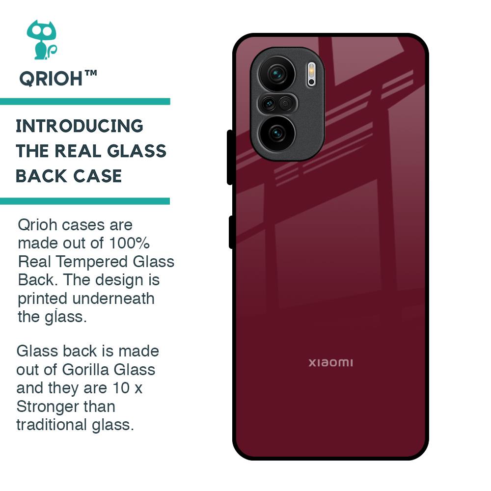 Classic Burgundy Glass Case for Mi 11X Pro