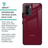 Classic Burgundy Glass Case for Mi 11X Pro