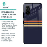 Tricolor Stripes Glass Case For Mi 11X Pro