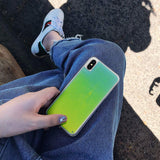 Green Neon Sand Glow Case