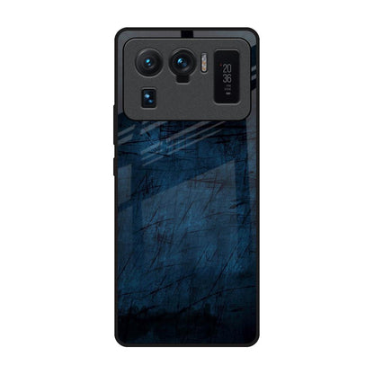 Dark Blue Grunge Mi 11 Ultra Glass Back Cover Online