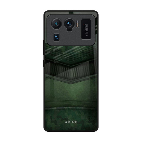 Green Leather Mi 11 Ultra Glass Back Cover Online
