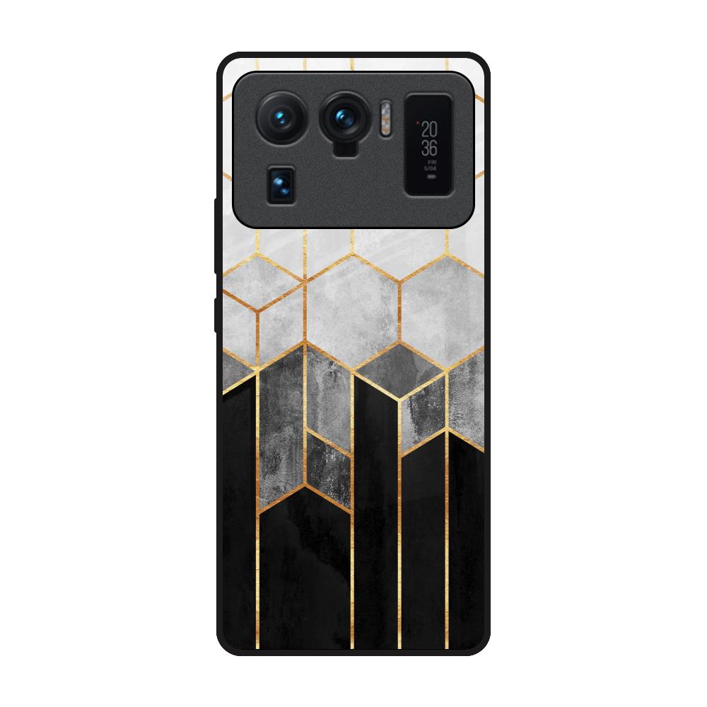 Tricolor Pattern Mi 11 Ultra Glass Back Cover Online