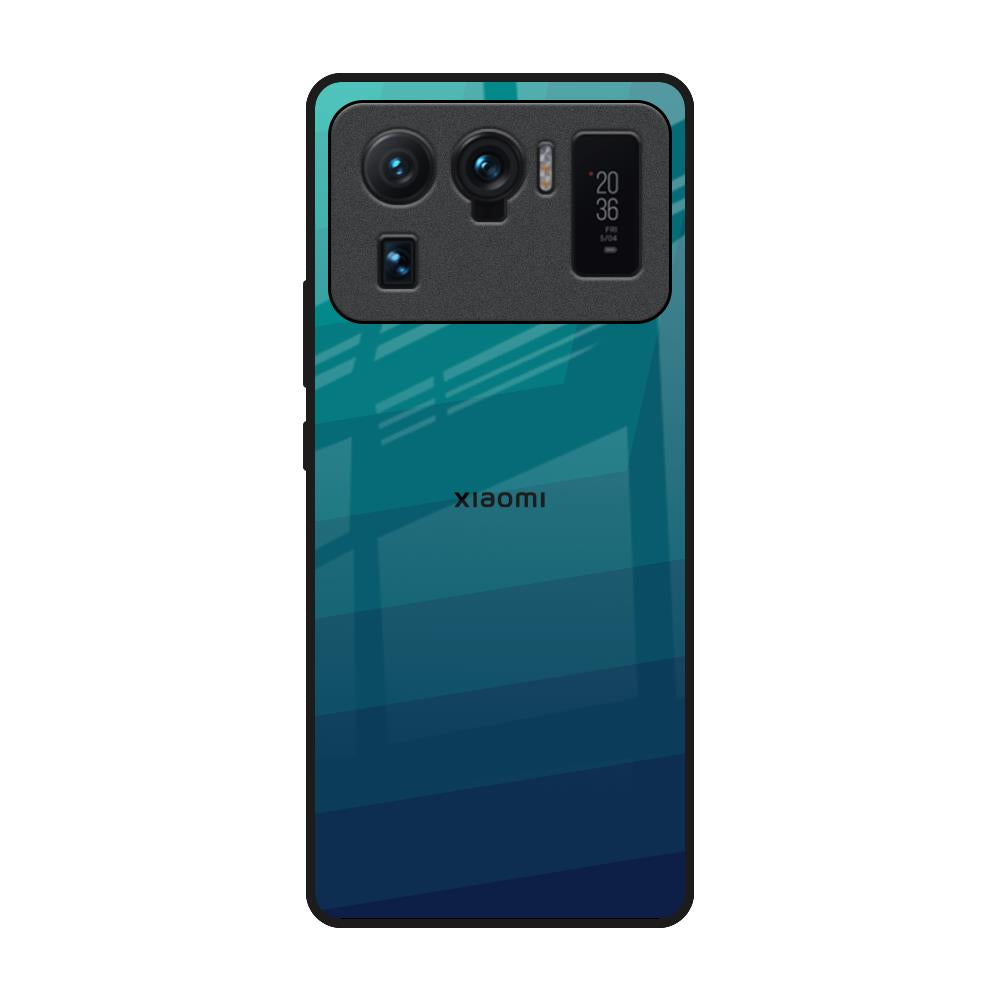 Green Triangle Pattern Mi 11 Ultra Glass Back Cover Online