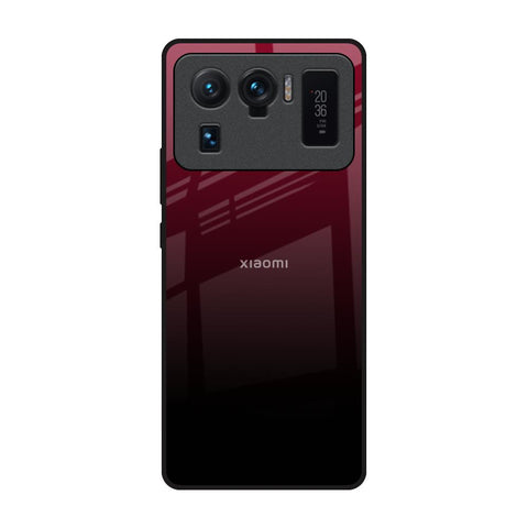 Wine Red Mi 11 Ultra Glass Back Cover Online