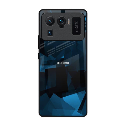 Polygonal Blue Box Mi 11 Ultra Glass Back Cover Online