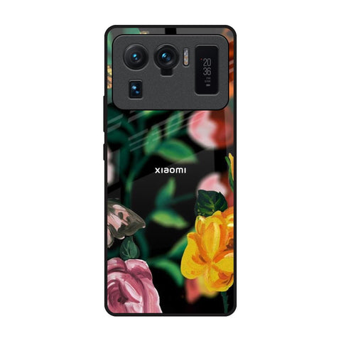 Flowers & Butterfly Mi 11 Ultra Glass Back Cover Online
