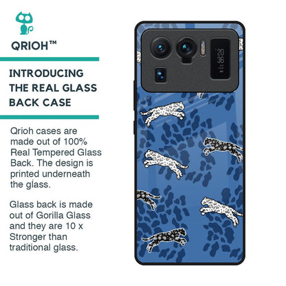 Blue Cheetah Glass Case for Mi 11 Ultra