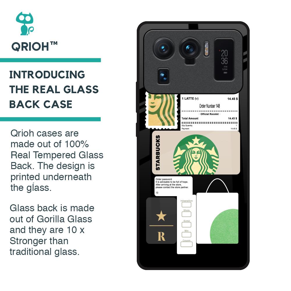 Coffee Latte Glass Case for Mi 11 Ultra