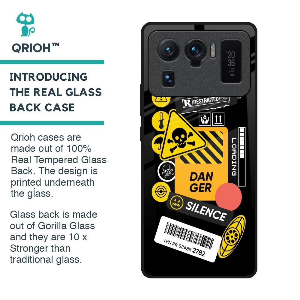 Danger Signs Glass Case for Mi 11 Ultra