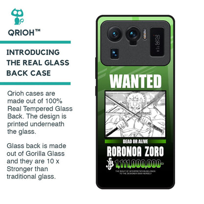 Zoro Wanted Glass Case for Mi 11 Ultra