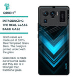 Vertical Blue Arrow Glass Case For Mi 11 Ultra