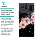 Floral Black Band Glass Case For Mi 11 Ultra