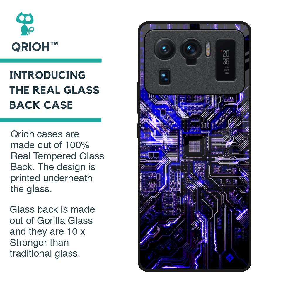 Techno Color Pattern Glass Case For Mi 11 Ultra