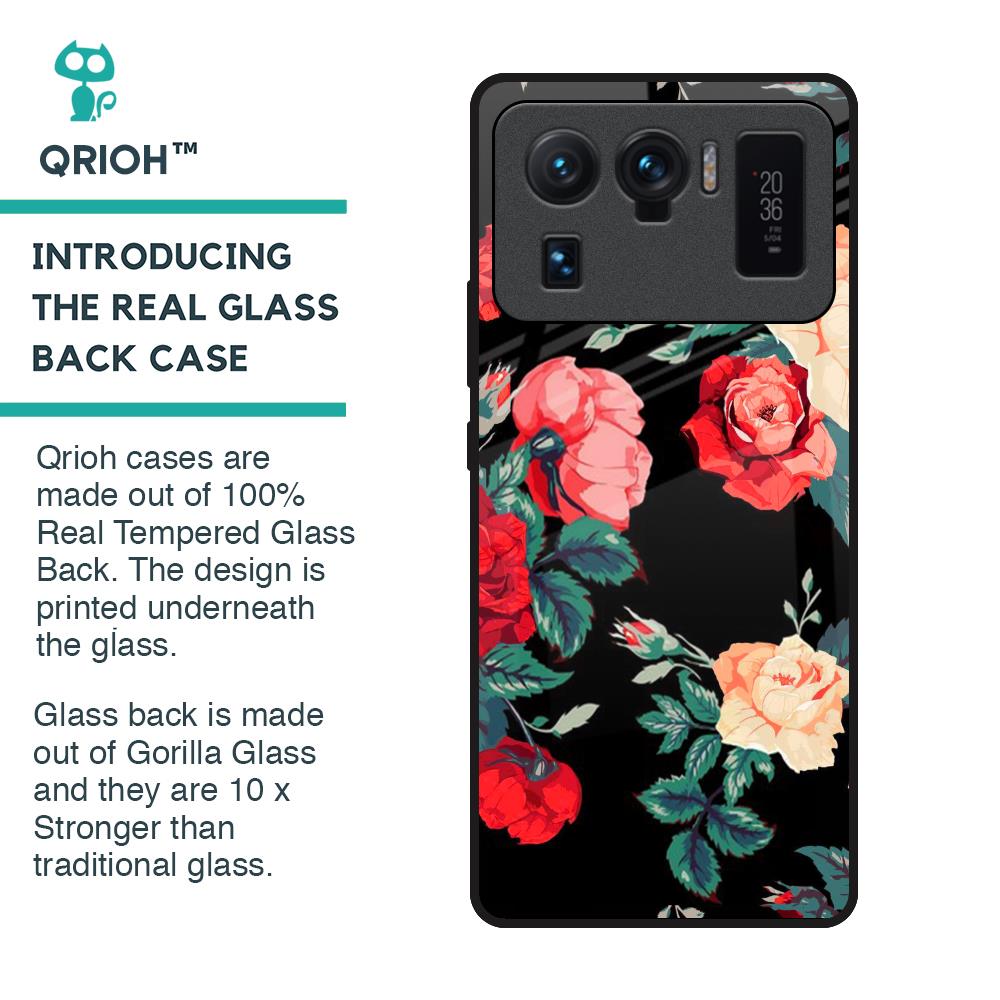 Floral Bunch Glass Case For Mi 11 Ultra