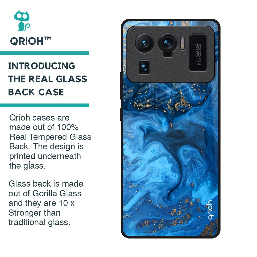 Gold Sprinkle Glass Case for Mi 11 Ultra
