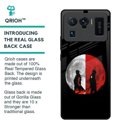Anime Red Moon Glass Case for Mi 11 Ultra