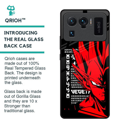Red Vegeta Glass Case for Mi 11 Ultra