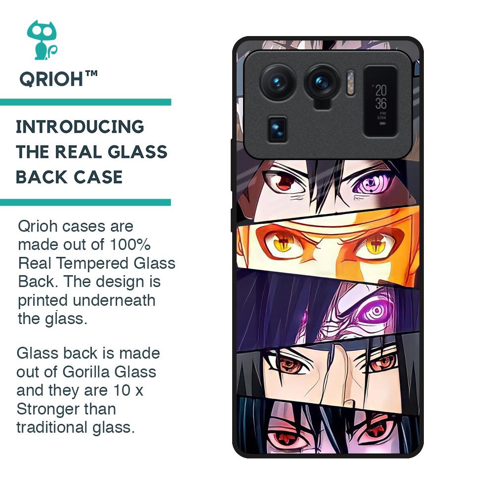 Anime Eyes Glass Case for Mi 11 Ultra