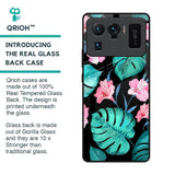 Tropical Leaves & Pink Flowers Glass Case for Mi 11 Ultra