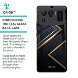 Sleek Golden & Navy Glass Case for Mi 11 Ultra