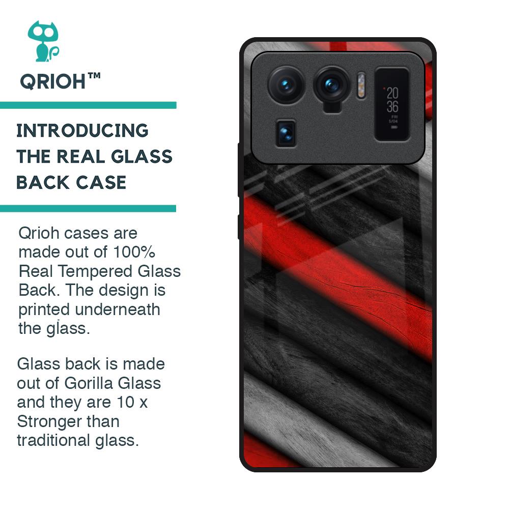 Soft Wooden Texture Glass Case for Mi 11 Ultra