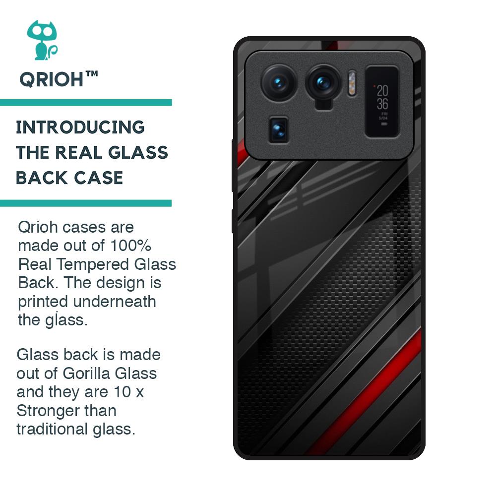 Modern Abstract Glass Case for Mi 11 Ultra