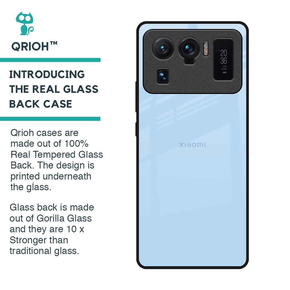 Pastel Sky Blue Glass Case for Mi 11 Ultra