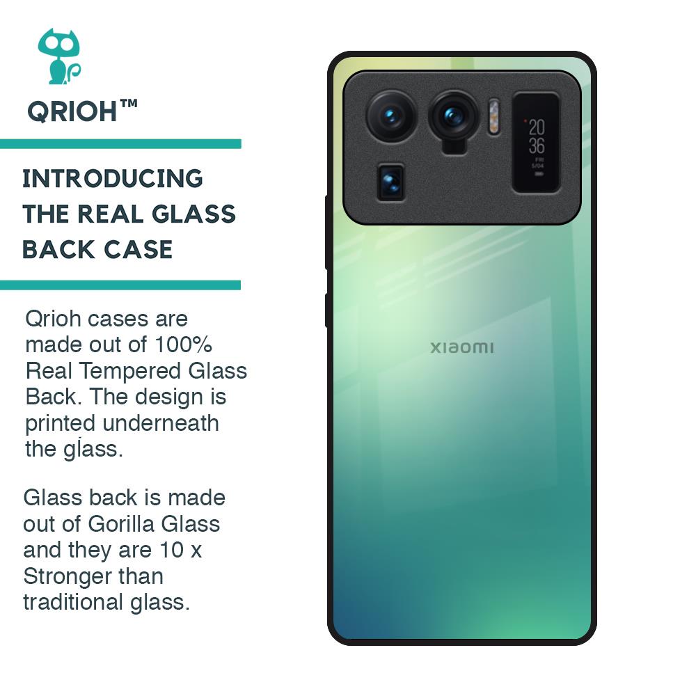 Dusty Green Glass Case for Mi 11 Ultra