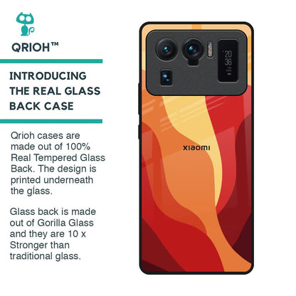 Magma Color Pattern Glass Case for Mi 11 Ultra
