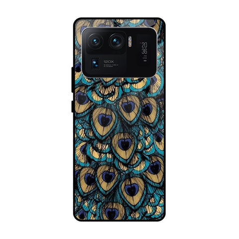 Peacock Feathers Mi 11 Ultra Glass Cases & Covers Online