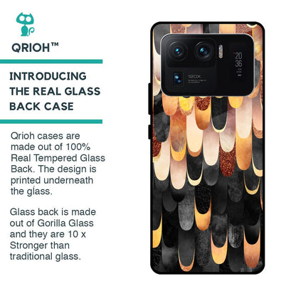 Bronze Abstract Glass Case for Mi 11 Ultra