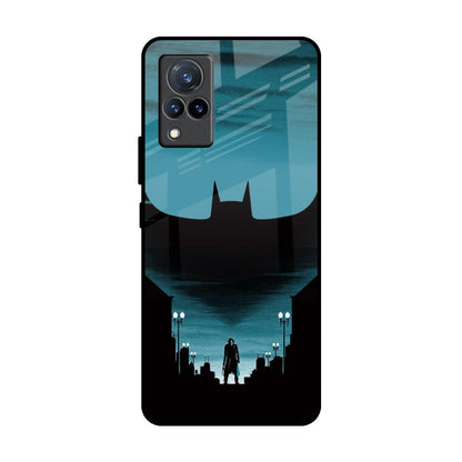 Cyan Bat Vivo V21 Glass Back Cover Online