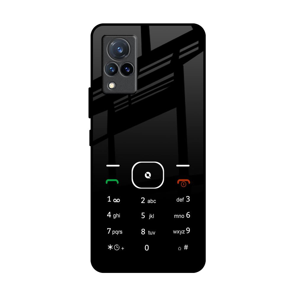 Classic Keypad Pattern Vivo V21 Glass Back Cover Online