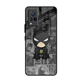 Cartoon Art Vivo V21 Glass Back Cover Online