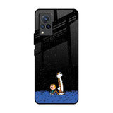 Night Sky Star Vivo V21 Glass Back Cover Online