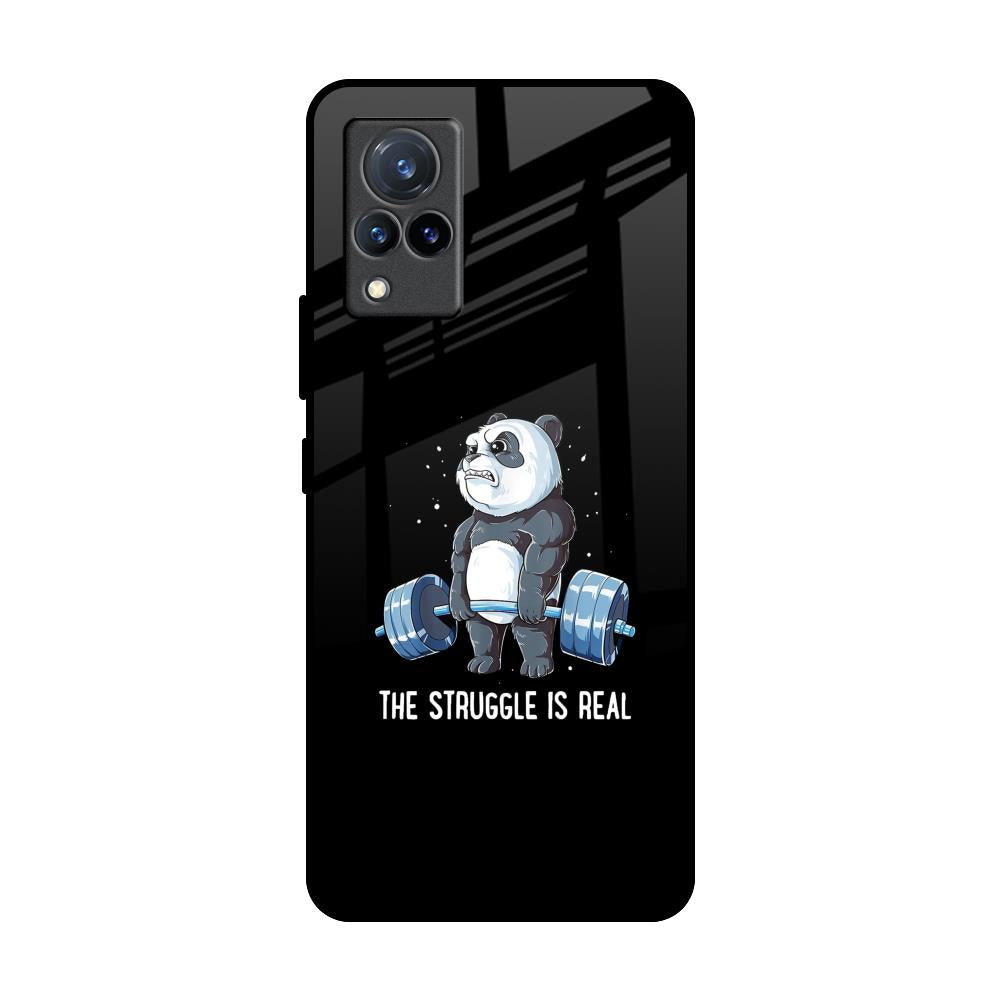 Real Struggle Vivo V21 Glass Back Cover Online