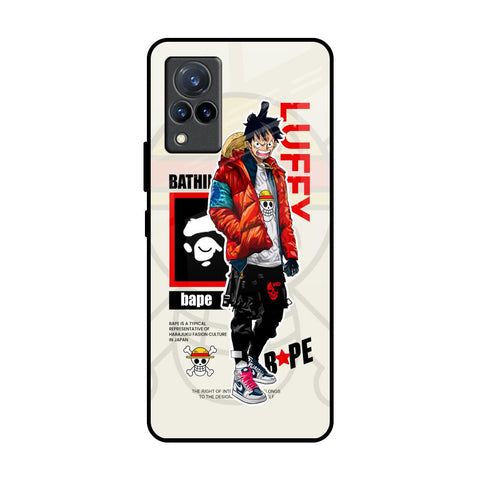 Bape Luffy Vivo V21 Glass Back Cover Online