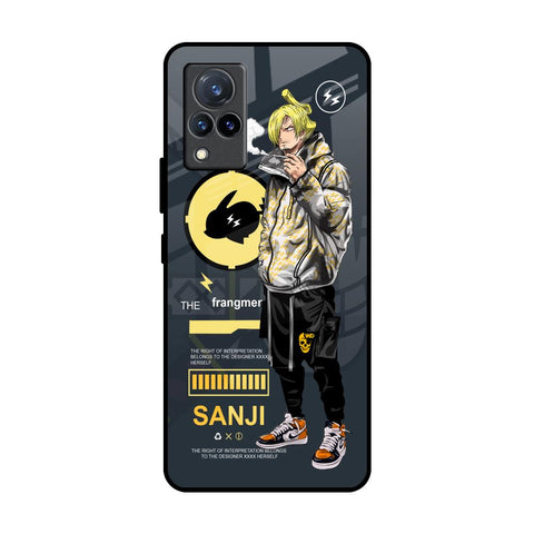 Cool Sanji Vivo V21 Glass Back Cover Online