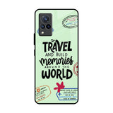 Travel Stamps Vivo V21 Glass Back Cover Online