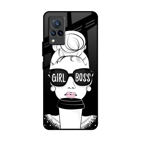 Girl Boss Vivo V21 Glass Back Cover Online