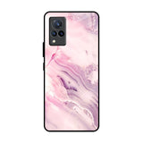 Diamond Pink Gradient Vivo V21 Glass Back Cover Online